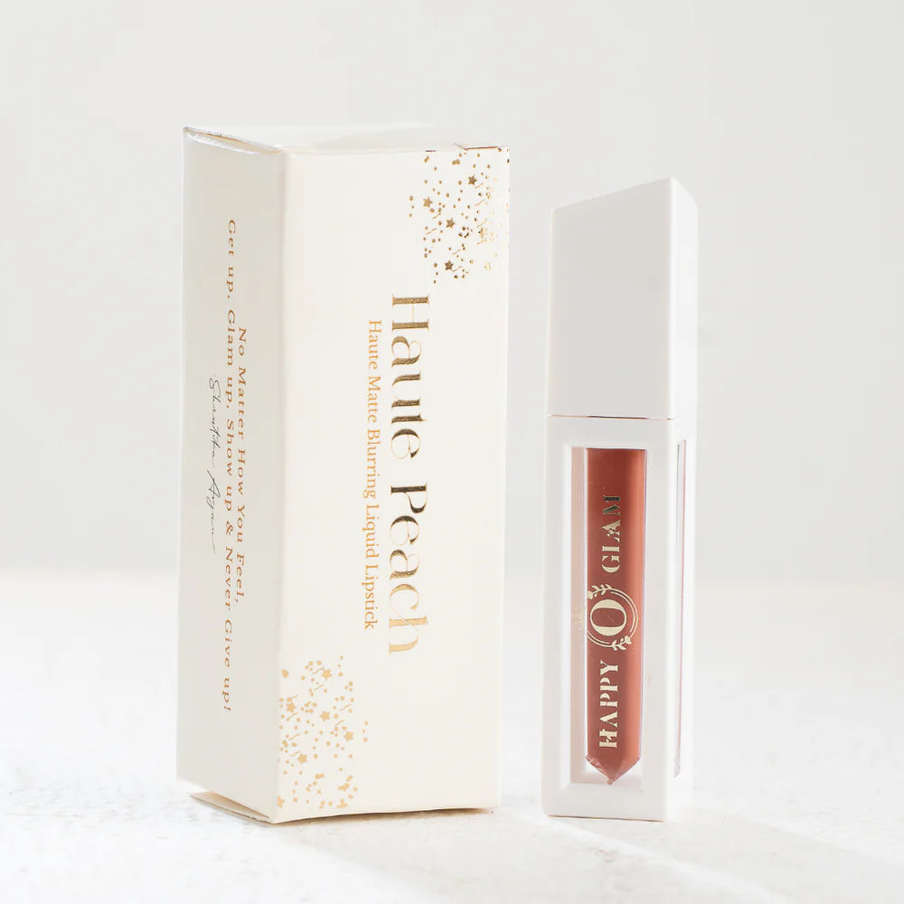 HAUTE PEACH: HAUTE MATTE BLURRING LIQUID LIPSTICK