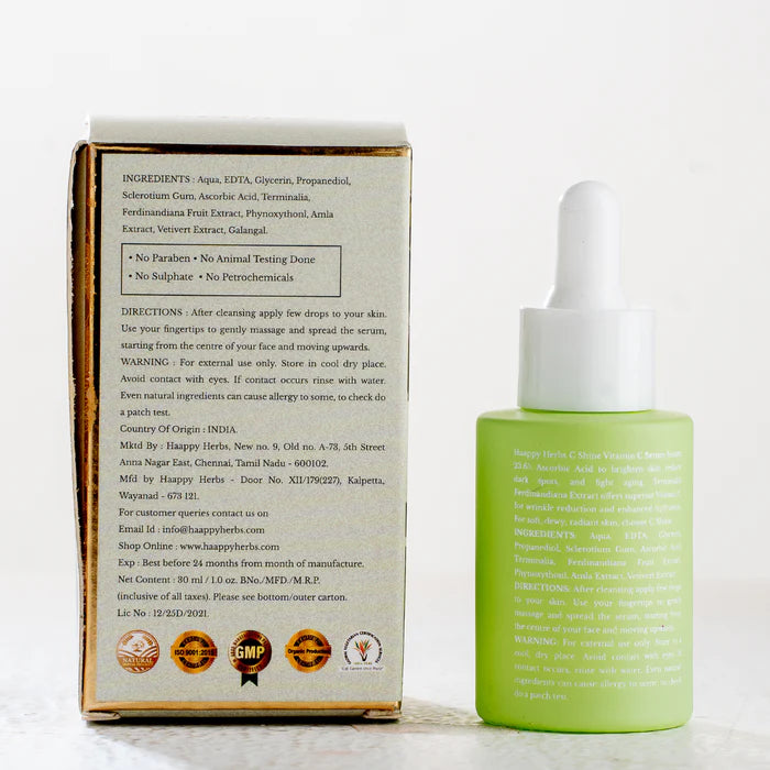 C SHINE 20% VITAMIN C ABSORPTION BOOSTER SERUM (30ML)