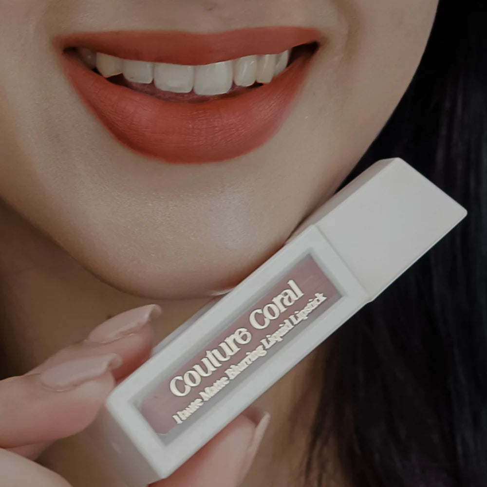 COUTURE CORAL: HAUTE MATTE BLURRING LIQUID LIPSTICK