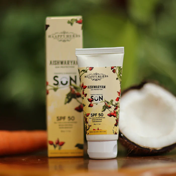 AISHWARYAM SUNSCREEN WITH FOUNDATION PA++,SPF50, UVA& UVB PROTECTION