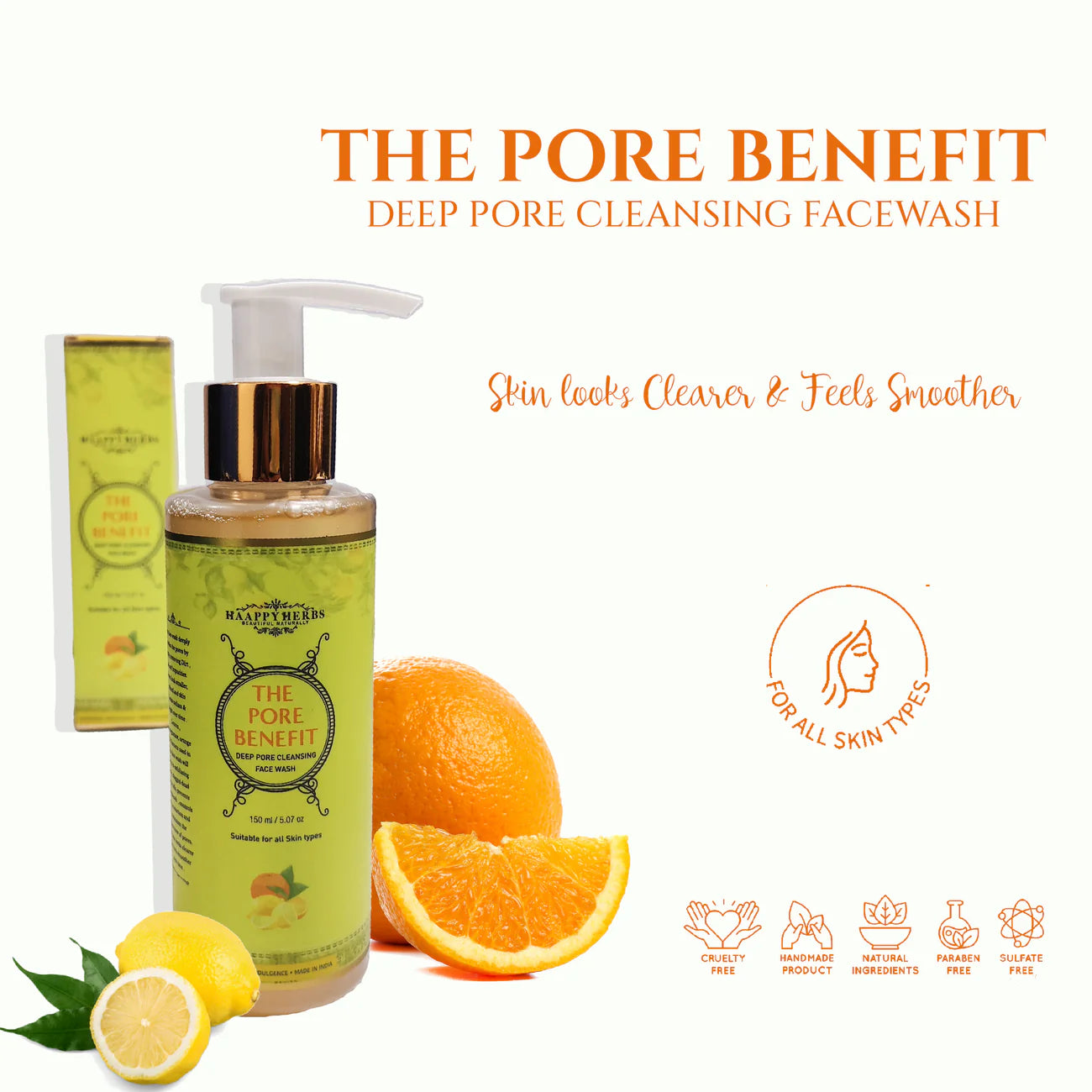 THE PORE BENEFIT - DEEP PORE CLEANSING FACE WASH (150ML)