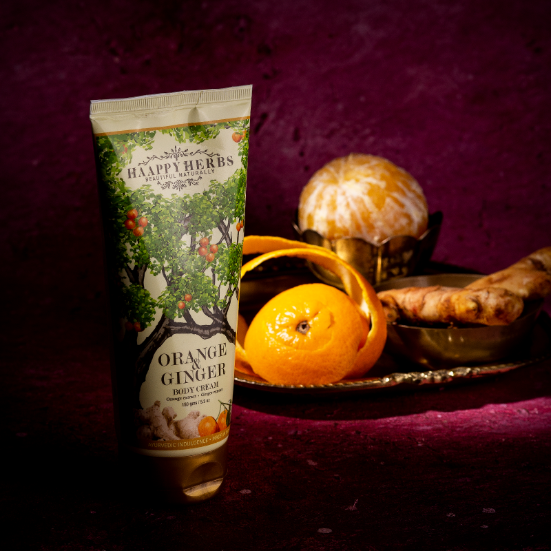 ORANGE & GINGER BODY CREAM  150gm (AROMATHERAPY)